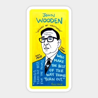 John Wooden Sticker